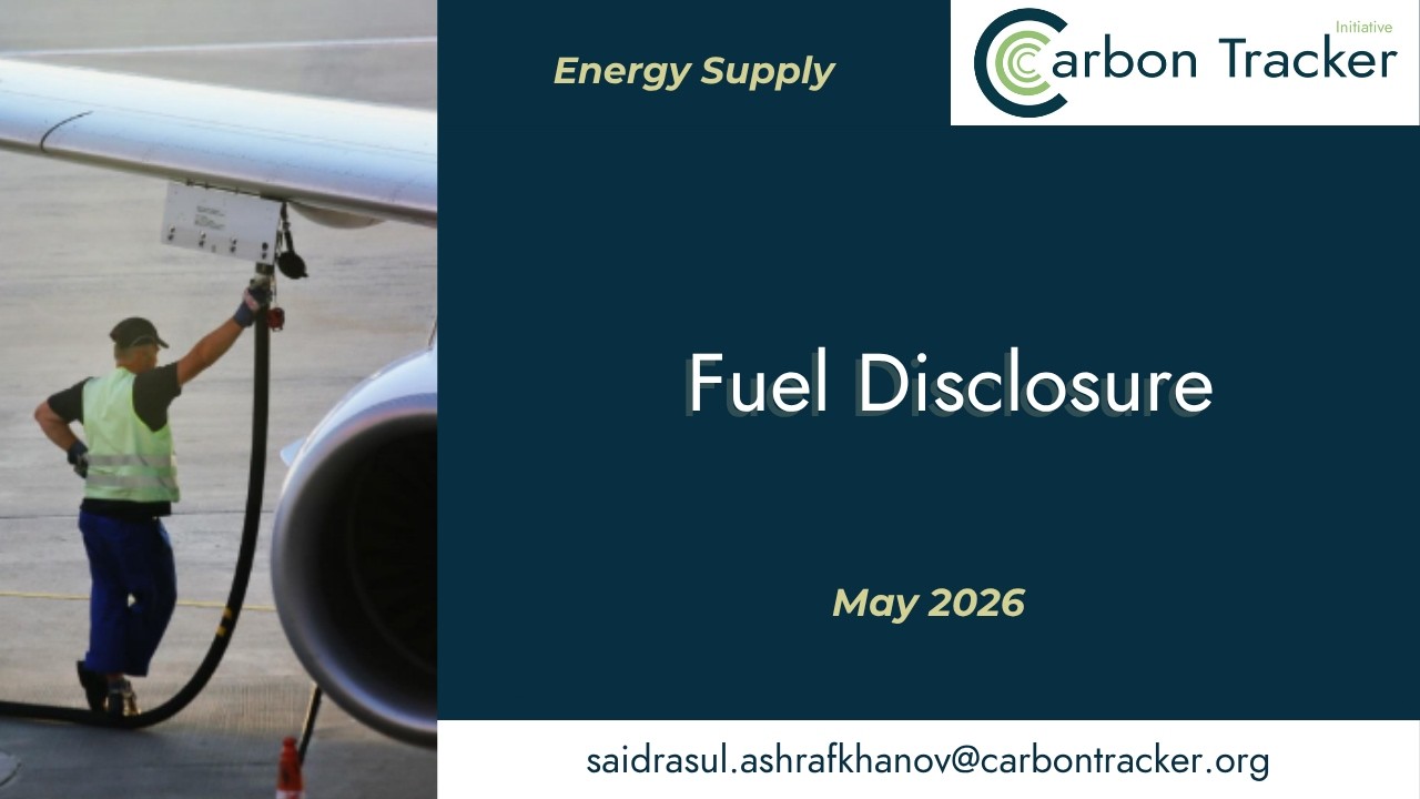 Fuel Disclosure