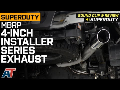 2017-2022 SuperDuty 6.2L MBRP 4" Installer Series Exhaust System; Polished Tip Sound Clip & Review