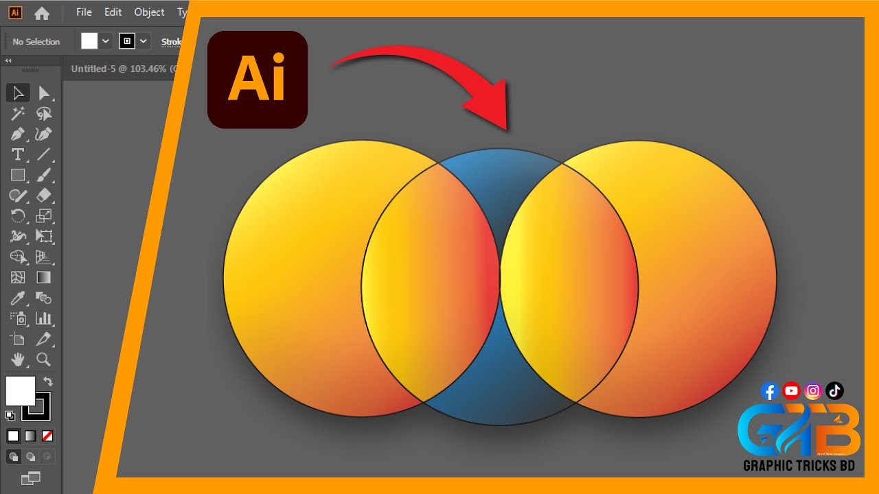 Easy How to Use Ellipse Tool and Modify - Adobe Illustrator Tutorial