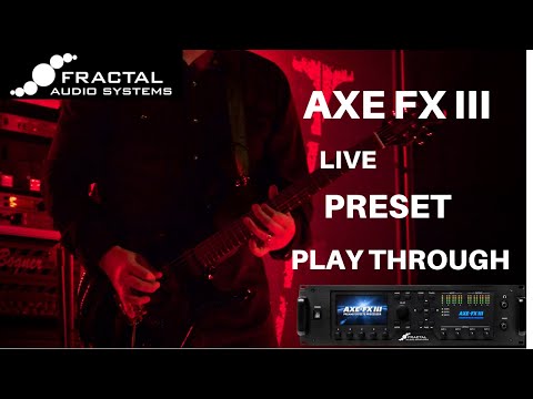 FREE PRESET! Axe Fx 3 Live Preset Play Through and Tutorial