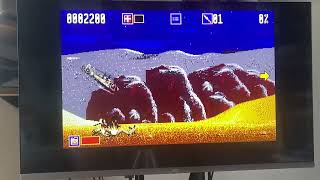 Sega mega drive gunship on the Polymega.