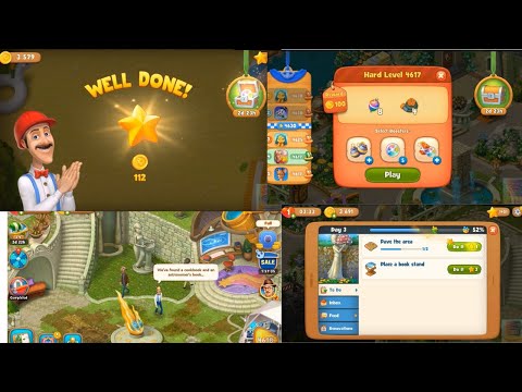 Gardenscapes Hard Level 4617 And Area 13 Day 3  Part 1