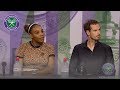 Andy Murray & Serena Williams Second Round Mixed Doubles Press Conference Wimbledon 2019
