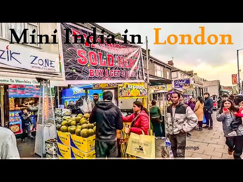 Mini India  - Mini Gujarat in London - Ealing road Wembley #trawellbeings #london 4K HDR