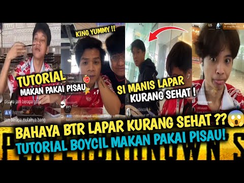 Ngakak‼️Tutorial Boycil Makan Pakai Pisau!😂Bahaya BTR Lapar Kurang Sehat ??😱 Pubg Mobile