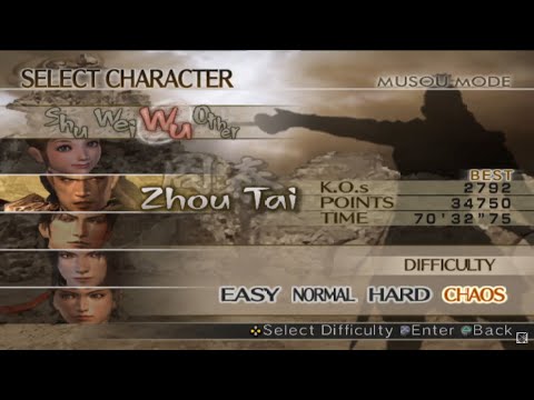 Dynasty Warriors 5 Zhou Tai Musou Chaos Mode
