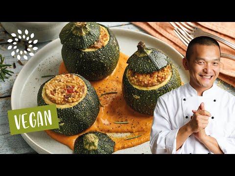 Gefüllte Zucchini mit Hirse [Rezept] | Gefüllte Rondini