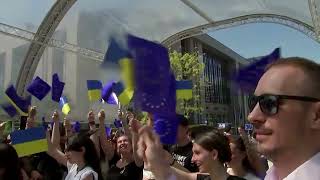 EU supports Ukraine on Europe Day