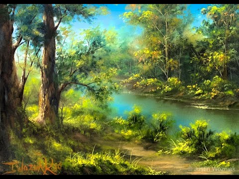 **LIVE PAINTING** How To Paint A Landscape From Memory | Oil Paint | Paintings By Justin