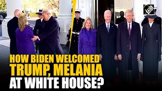 President Joe Biden, First Lady Jill Biden welcome Donald Trump, Melania with handshake
