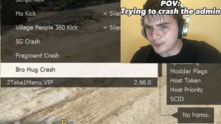 Trying to Fck up the GTA Online admin's game with 2take1