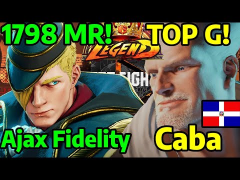 🔥 STREET FIGHTER 6 ➥ Ajax Fidelity (ED エド)  VS. Caba (GUILE ガイル) LEGEND/MASTER RANKS 🔥