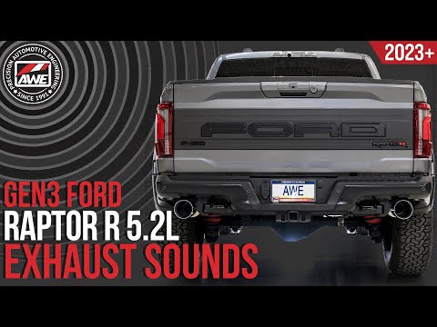 AWE Gen 3 Raptor R SwitchPath Exhaust  - Chrome Silver Tips