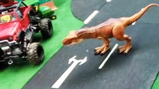 BRUDER toy trucks Children Video ♦ PLAYMOBIL Film in deutsch ♦ Dinos in JACK CITY!