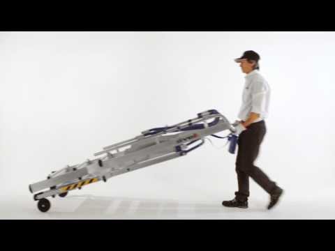 TELEFLY SVELT - Scala a castello telescopica e trasportabile con protezione a 360°