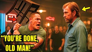 “John Cena Smashes a Chair Over Chuck Norris in a Bar — Seconds Later He’s Begging for Mercy”