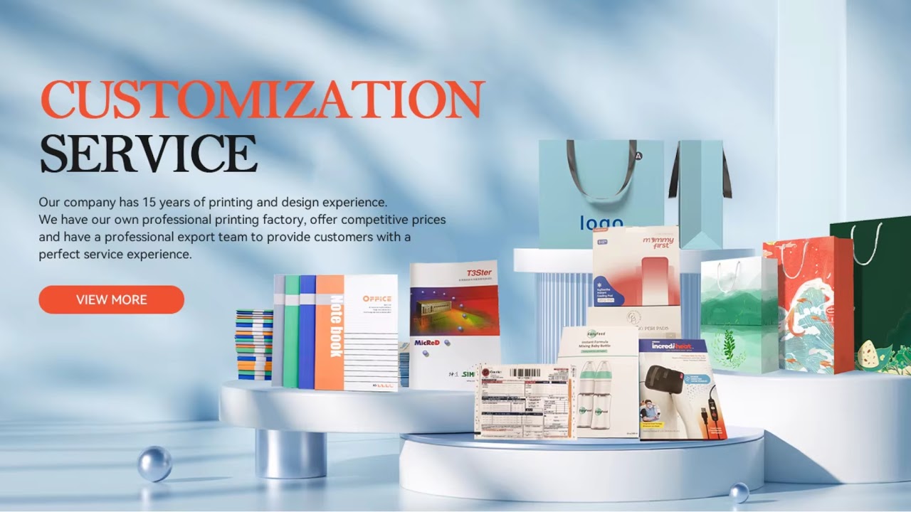 Print various notebooks, notepads, and other paper product printing services