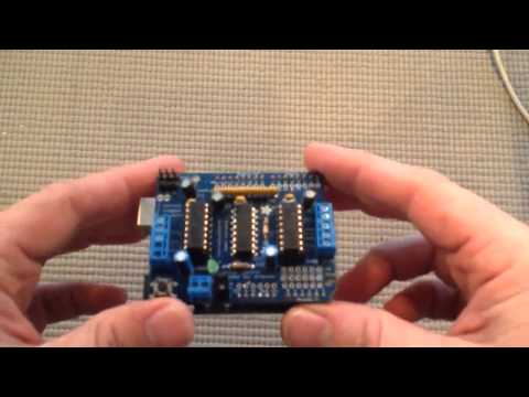 L293D DC Motor Driver Shield video