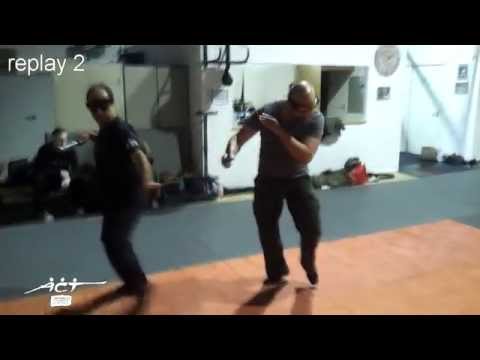 Knife fighting. Stopping the rush. Armed Combat and Tactics