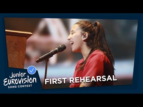 Ela - Marchin'On - First Rehearsal - Malta 🇲🇹 - Junior Eurovision 2018
