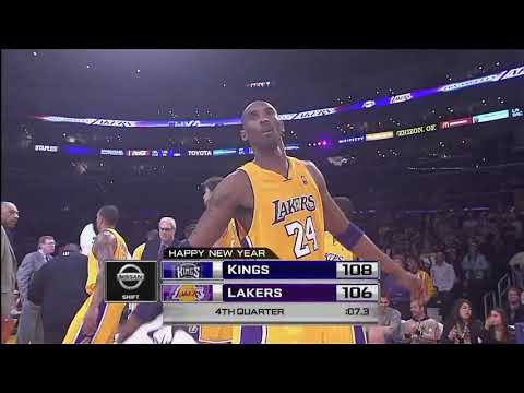 6. Kobe Bryant GAME WINNING Buzzer Beater vs Sacramento Kings Jan 1, 2010 NEW YEARS DAY Nani & Gigi