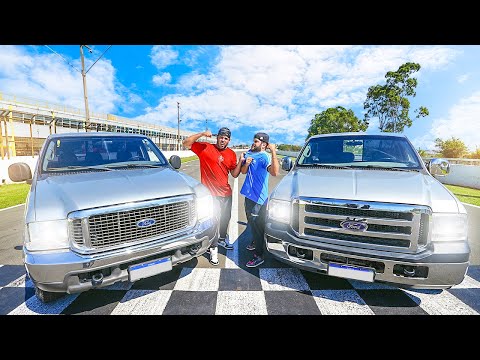 THE RACING OF GIANTS - MY F250 VS F250 TRUCK