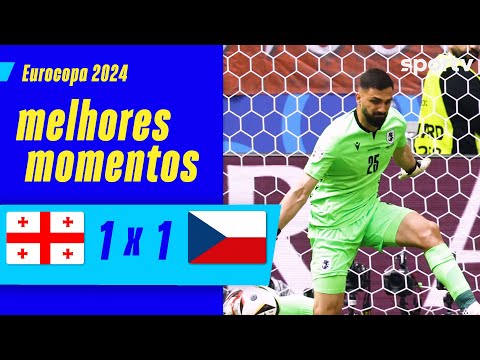 Gols e lances de Geórgia x República Tcheca