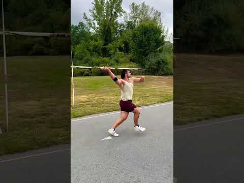 Angle of release a bit too high #Javelin #Throw #throwing #track #trackandfield #olympics