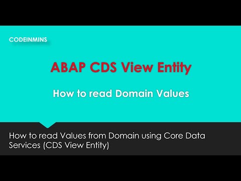 How to read Domain values using CDS View Entity