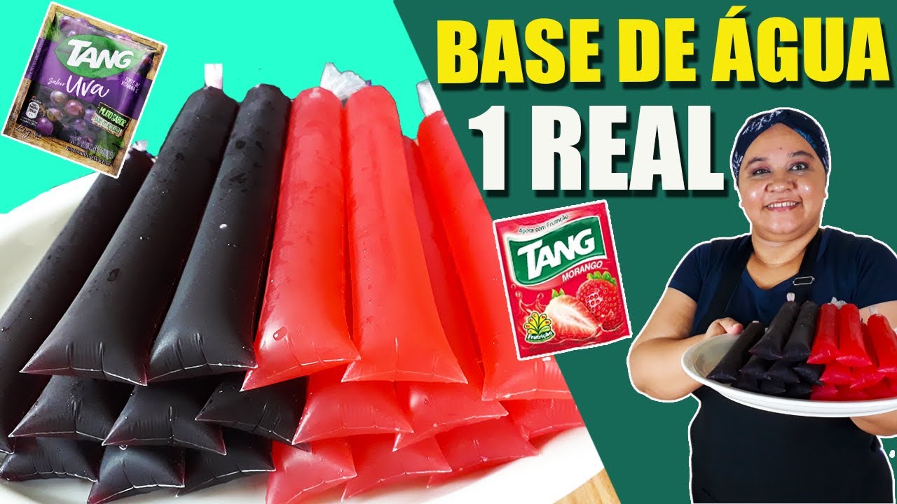 Geladinho Com TANG Base de ÁGUA cremoso Venda a 1 REAL (FAÇA VENDA MUITO ! )