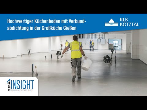Verlegung von Küchensystem H2 mit Verbundabdichtung in der Großküche Gießen - KLB Kötztal