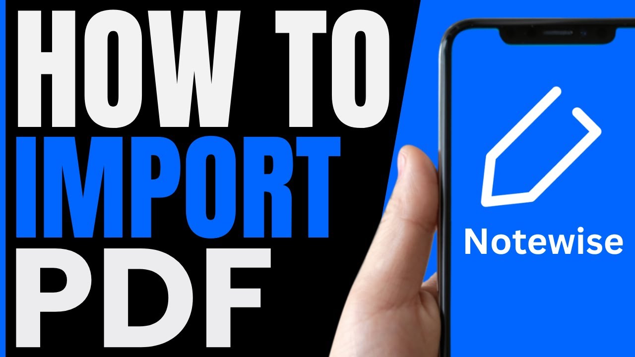 How To IMPORT PDF In Notewise (QUICK & EASY) 2026