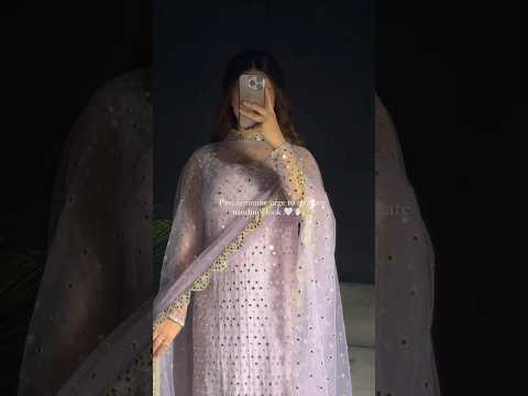 Most Trending mirror work outfit tutorial ✨️model inspired dress designing #shortsfeed