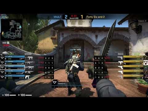 Let's Play - CS:GO, Vault vs Forty Six and 2, Map 1 - Inferno (2nd of September 2018), ESEA MDL S...