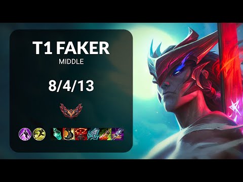 T1 Faker Yone vs Akali MIDDLE - KR GRANDMASTER Patch 15.7
