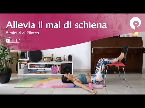 Allevia il mal di schiena con questa semplice postura | Esercizi di Pilates | 5 minuti