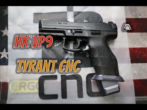 Tyrant CNC on the HK VP9! Extended mag, magwell, mag release and slide cap review.