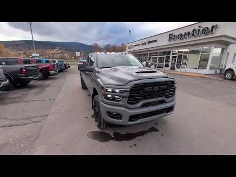 2026 Ram 3500 Laramie 4x4 Crew Cab 8' Box in Gray for sale at Frontier Chrysler Dodge Jeep Ram Fiat Ltd. in Smithers, BC