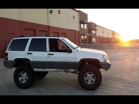 Jeep Grand Cherokee 4x4 Project ZJ Part 13 Cut Fenders New Springs Rubicon Express IRO Rusty's JKS