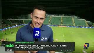Internacional vence Athletic e abre vantagem na Copa do Brasil