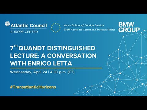 7th Quandt Distinguished Lecture: A conversation with Enrico Letta
