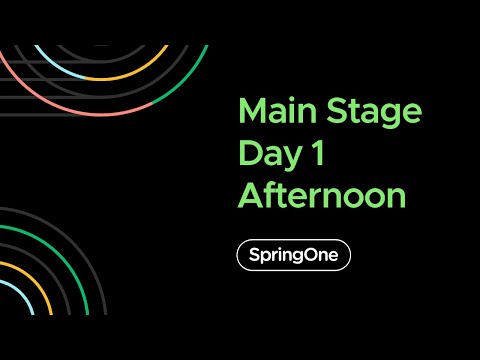 SpringOne 2020 - Day 1 Afternoon Full Keynote