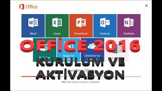 Bilgisayara Office 2016 Kurulumu Yapma