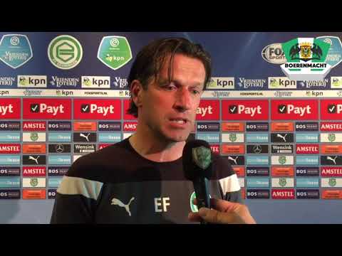 Interview met Ernest Faber voor PSV - FC Groningen