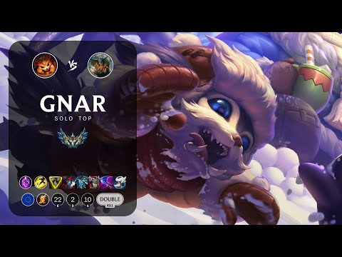 Gnar Top vs Olaf - EUW Challenger Patch 13.16