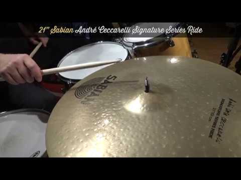 21" Sabian André "Dé Dé" Ceccarelli Signature Series Ride (2440g) cymbal jazz versatile Andre De