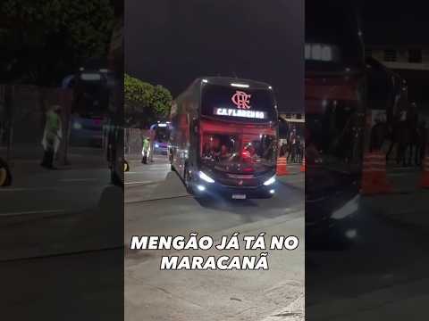CHEGADA DO FLAMENGO NO MARACANÃ PARA ENFRENTAR O DEL VALLE PELA LIBERTADORES #flamengo #mengão