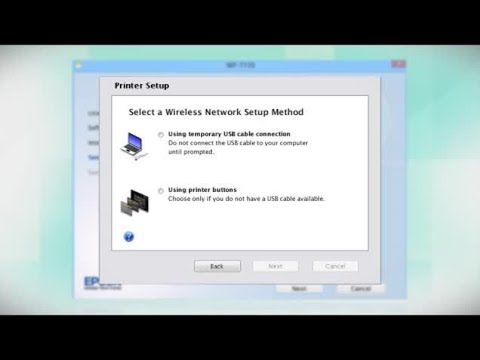 Connecting Your Printer to a Wireless Network Using the Buttons on the Printer