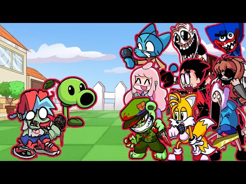 FNF - Bloom N Brainz But Everyone Sing It 🎤 (Every Turn a Different Character Sings)