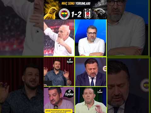 Fenerbahçe 1-2 Beşiktaş Maç sonu yorumları #ahmetçakar #serdaraliçelikler # #viral #gündemspor #fyp